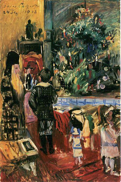 Lovis Corinth Weihnachtsbescherung oil painting image